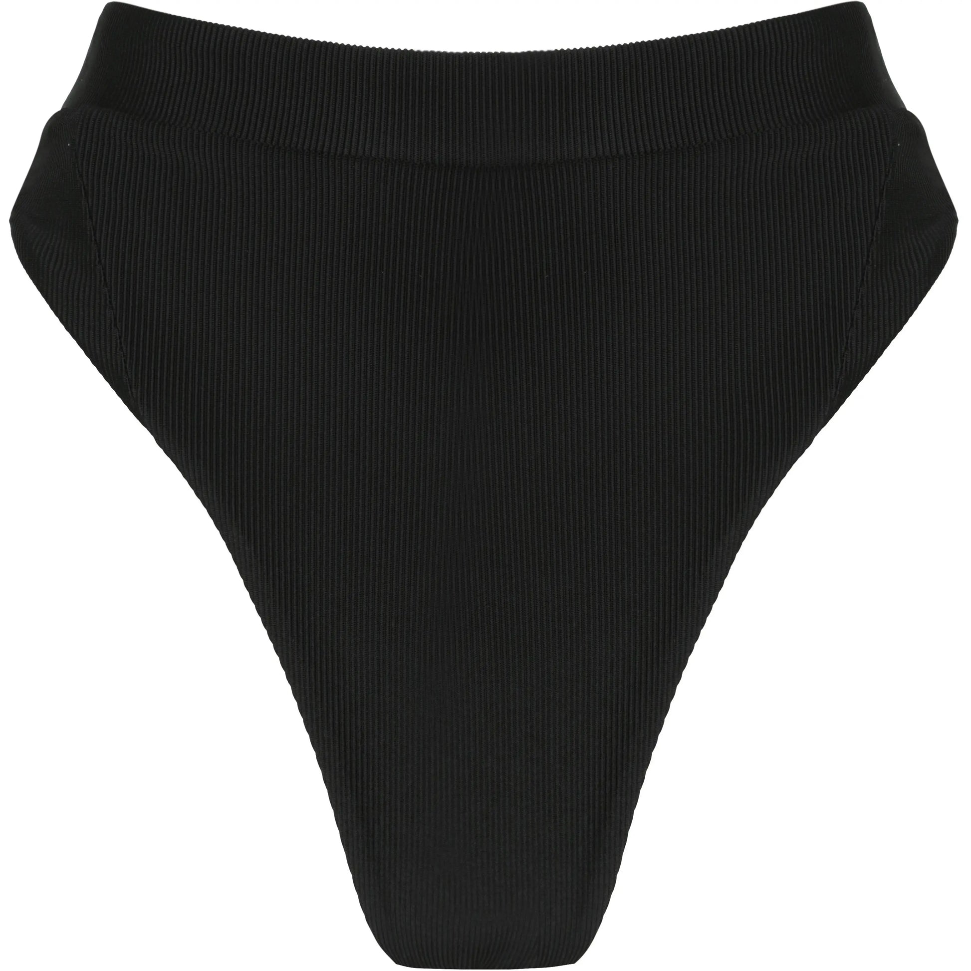 ANNIKA HIGH WAISTED BOTTOMS- BLACK - Tshala Swim.