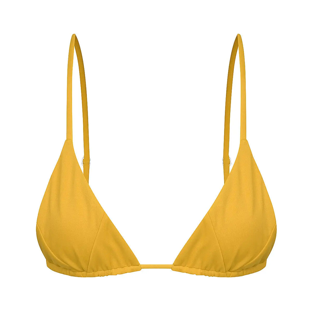 Savana  triangle bikini Top in Mustard - Tshala Swim.