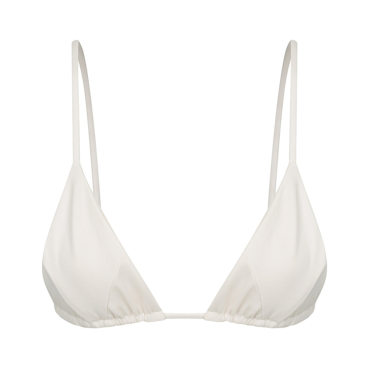 Savana triangle bikini top- in cream - Tshala Swim.