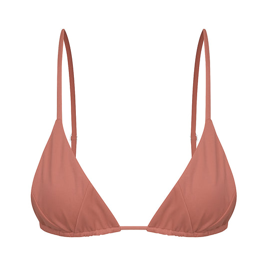 Savana triangle bikini top in melrose - Tshala Swim.