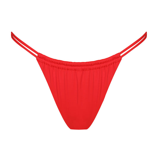 Savana bikini bottoms - in Red - Tshala Swim.